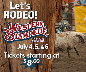Western Stampede Lets Rodeo July 4,5, and 6